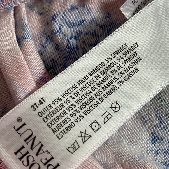 NWT Posh Peanut Lyric Ruffled Twirl Dress Pink Floral 3/4 - Picture 8 of 11